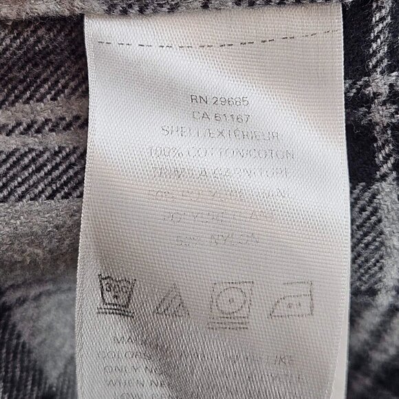 Pendleton Hawthorne Plaid Button Up Flannel Shirt Gray Men's M Outdoors Academia - Picture 8 of 13